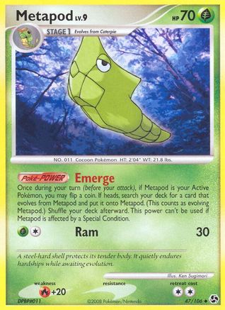 Metapod 047/106 - Great Encounters Reverse Holofoil