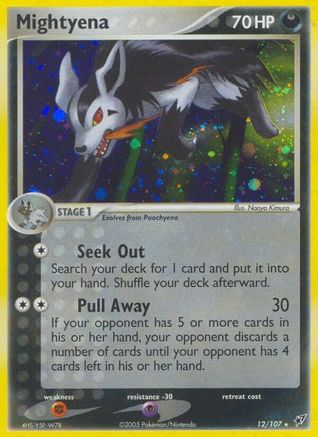 Mightyena 012/107 - Deoxys Holofoil