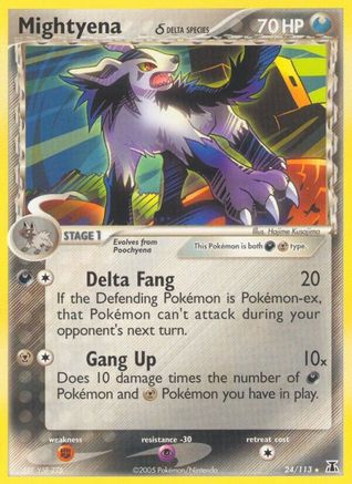 Mightyena (Delta Species) 024/113 - Delta Species Reverse Holofoil