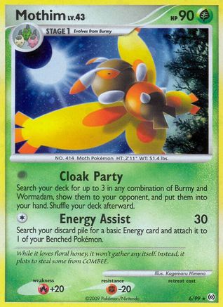 Mothim 006/99 - Arceus Reverse Holofoil