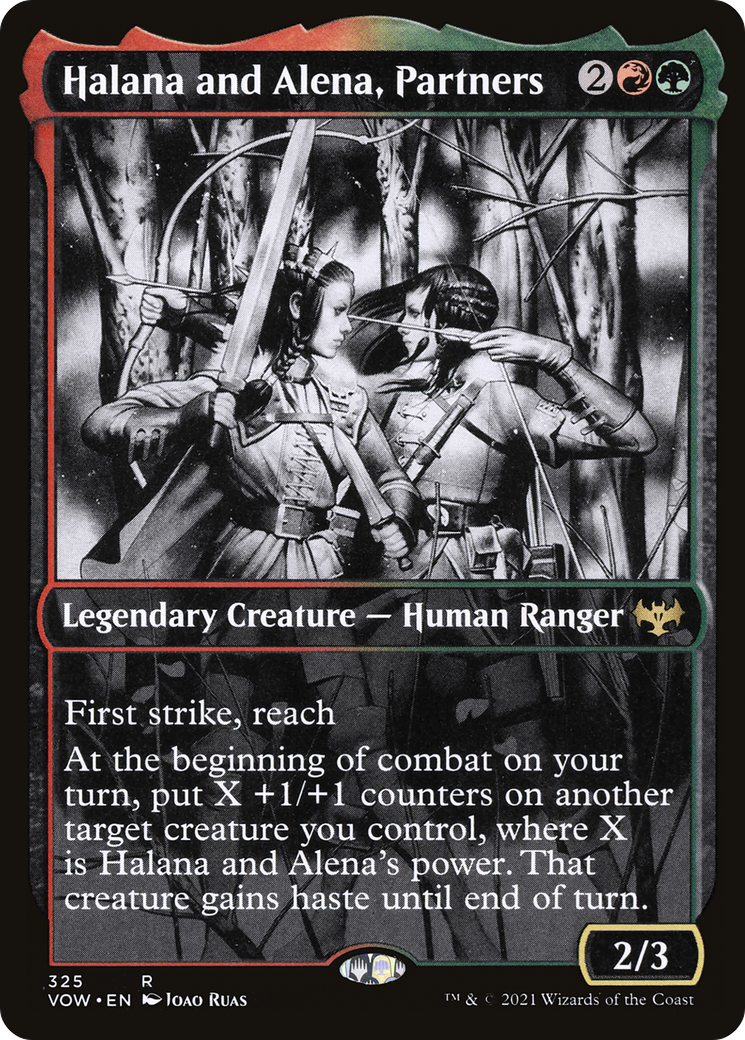Halana and Alena, Partners (VOW-325) - Innistrad: Crimson Vow: (Showcase)