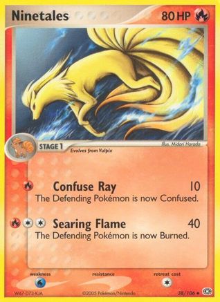 Ninetales 038/106 - Emerald Reverse Holofoil