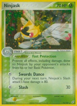 Ninjask 013 - Deoxys - Reverse Holofoil