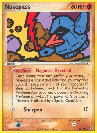 Nosepass 042 - Deoxys - Reverse Holofoil