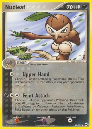 Nuzleaf 045/101 - Hidden Legends Reverse Holofoil