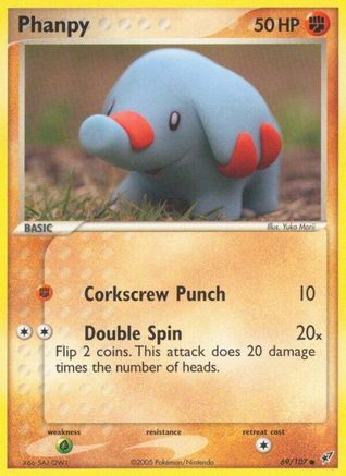 Phanpy 069/107 - Deoxys Reverse Holofoil