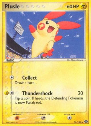 Plusle 039/106 - Emerald Reverse Holofoil