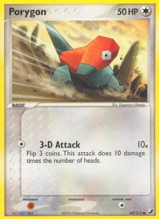 Porygon 069/115 - Unseen Forces Reverse Holofoil