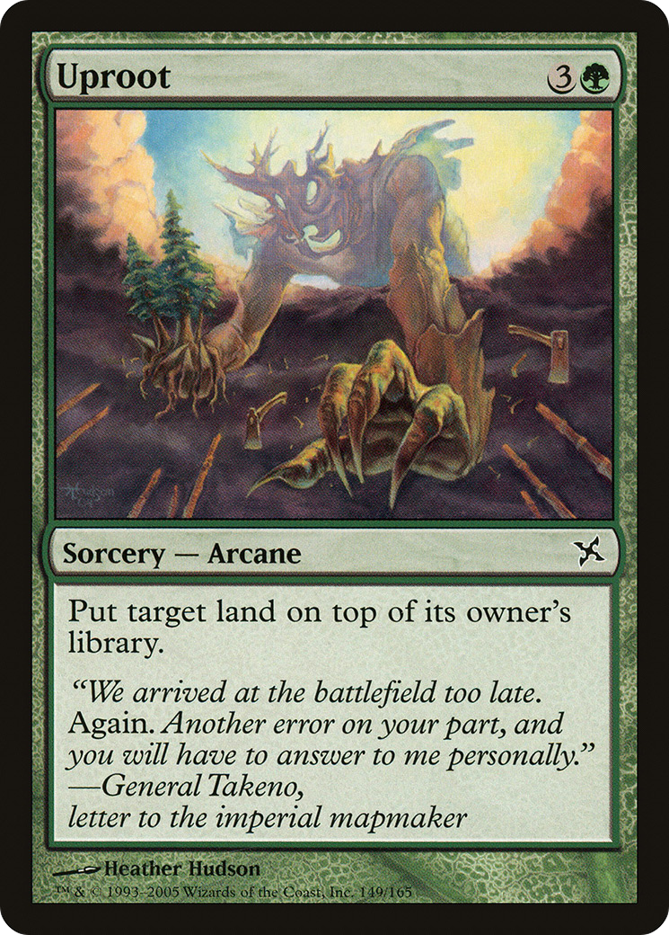 Uproot (BOK-149) - Betrayers of Kamigawa Foil