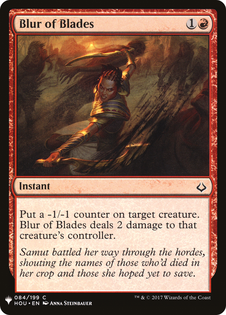 Blur of Blades (LIST-HOU-84) - The List