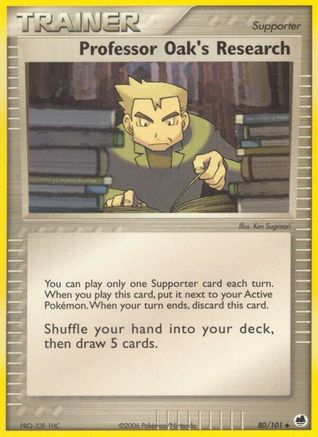 Professor Oak's Research 080/101 - Dragon Frontiers Reverse Holofoil
