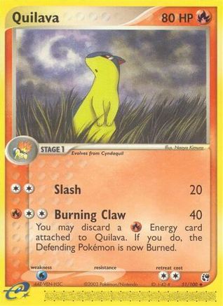 Quilava 051/100 - Sandstorm Reverse Holofoil