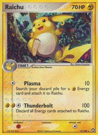 Raichu 012/108 - Power Keepers - Reverse Holofoil