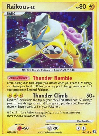 Raikou 016/132 - Secret Wonders Reverse Holofoil