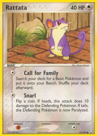 Rattata 072/109 - Team Rocket Returns Reverse Holofoil