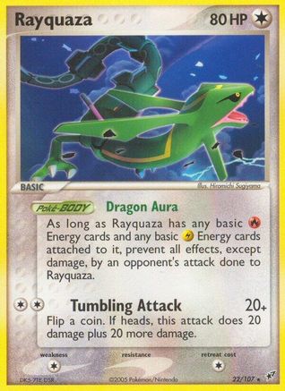 Rayquaza 022/107 - Deoxys Reverse Holofoil