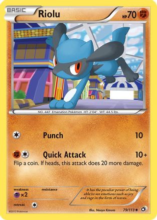 Riolu 079/113 - Legendary Treasures Reverse Holofoil