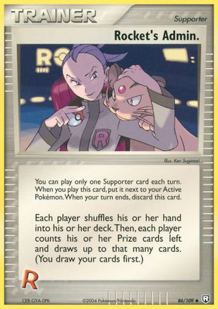 Rocket's Admin. 086/109 - Team Rocket Returns - Reverse Holofoil