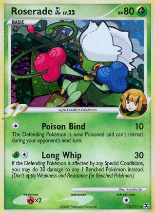 Roserade GL 012/111 - Rising Rivals Holofoil