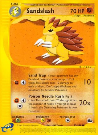 Sandslash 093/144 - Skyridge Reverse Holofoil