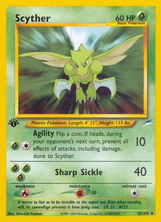 Scyther 055/105 - Neo Destiny 1st Edition