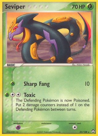 Seviper 023 - Power Keepers - Reverse Holofoil