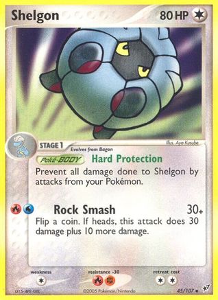 Shelgon 045 - Deoxys - Reverse Holofoil