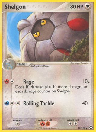 Shelgon 039/108 - Power Keepers Reverse Holofoil