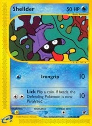Shellder 129/165 - Expedition Reverse Holofoil