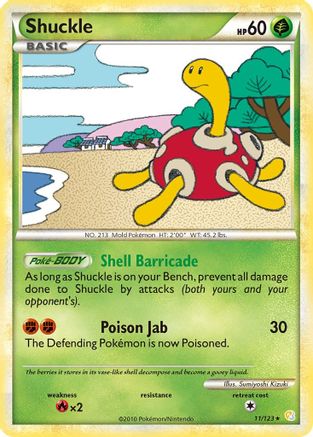 Shuckle 011/123 - HeartGold SoulSilver Holofoil