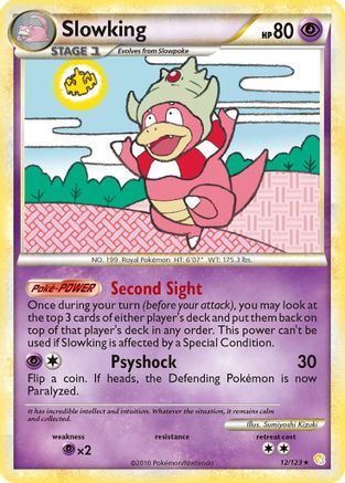 Slowking 012/123 - HeartGold SoulSilver Reverse Holofoil