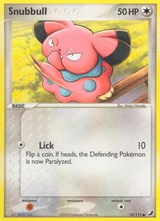 Snubbull 074/115 - Unseen Forces Reverse Holofoil