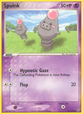 Spoink 076/107 - Deoxys Reverse Holofoil