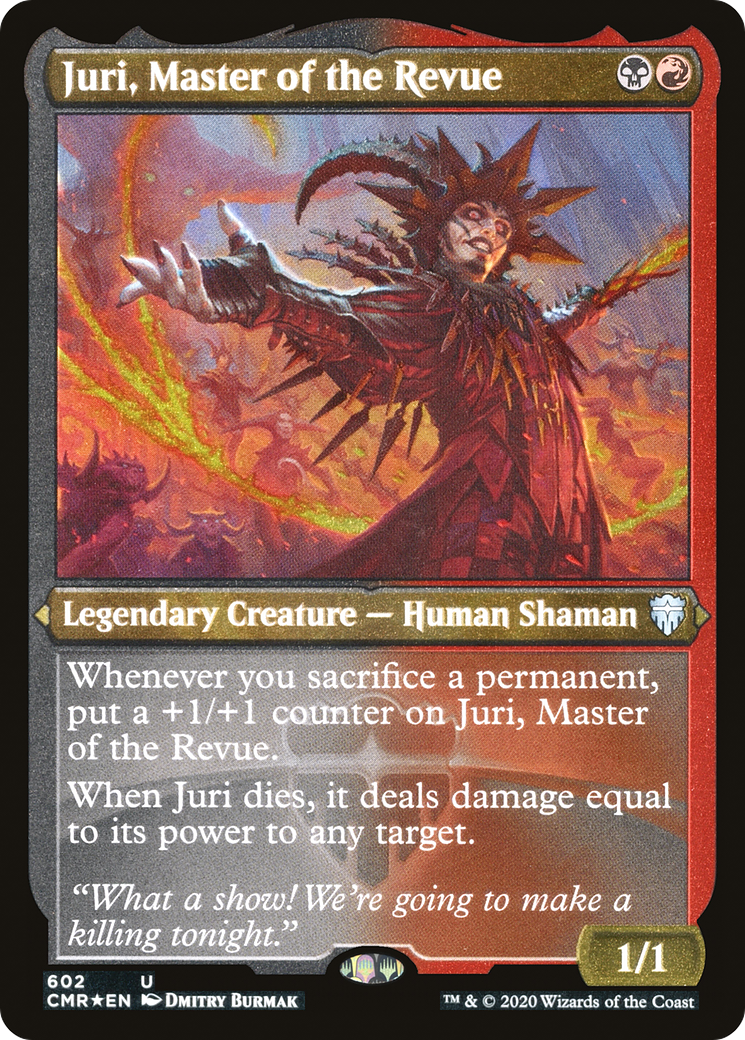 Juri, Master of the Revue (CMR-602) - Commander Legends Etched Foil