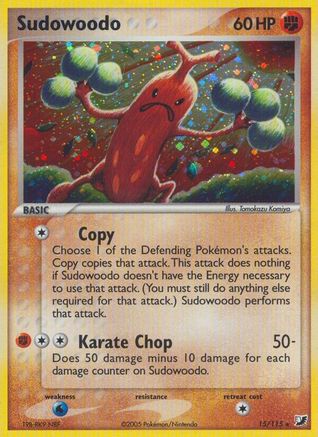 Sudowoodo 015 - Unseen Forces - Reverse Holofoil