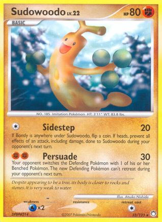 Sudowoodo 035/123 - Mysterious Treasures Reverse Holofoil