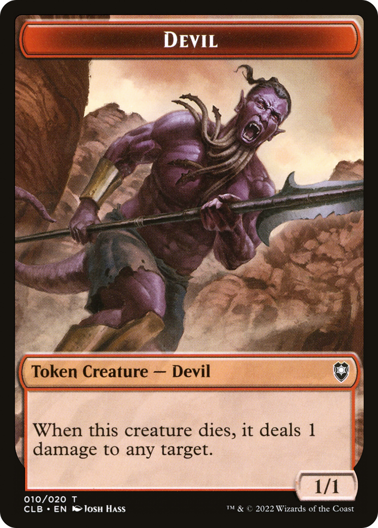 Devil (CLB-010) - Battle for Baldur's Gate Tokens