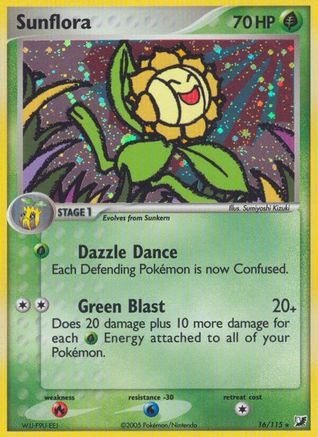 Sunflora 016/115 - Unseen Forces Reverse Holofoil