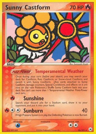 Sunny Castform 026/101 - Hidden Legends Reverse Holofoil