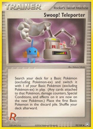 Swoop! Teleporter 092/109 - Team Rocket Returns Reverse Holofoil
