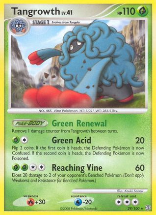 Tangrowth 029/100 - Stormfront Reverse Holofoil