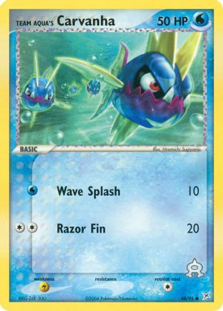 Team Aqua's Carvanha 048/95 - Team Magma vs Team Aqua