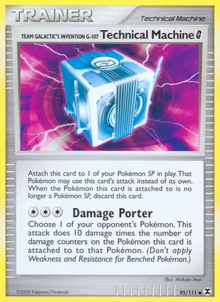 Team Galactic's Invention GTechnical Mach. G 095/111 - Rising Rivals Reverse Holofoil