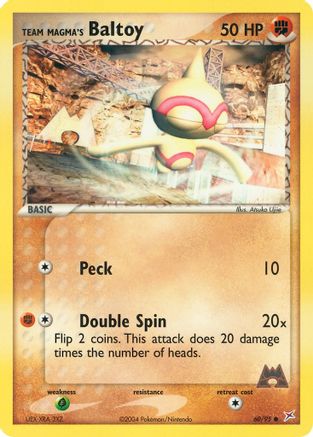 Team Magma's Baltoy 060/95 - Team Magma vs Team Aqua Reverse Holofoil
