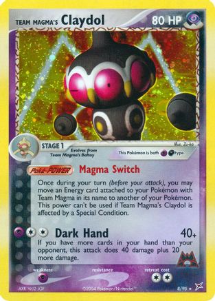 Team Magma's Claydol 008/95 - Team Magma vs Team Aqua Reverse Holofoil