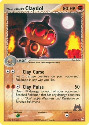 Team Magma's Claydol 033/95 - Team Magma vs Team Aqua Reverse Holofoil