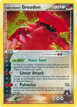 Team Magma's Groudon 009/95 - Team Magma vs Team Aqua Reverse Holofoil