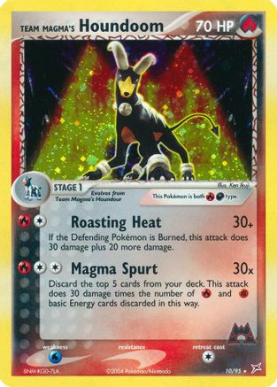 Team Magma's Houndoom 010/95 - Team Magma vs Team Aqua Reverse Holofoil