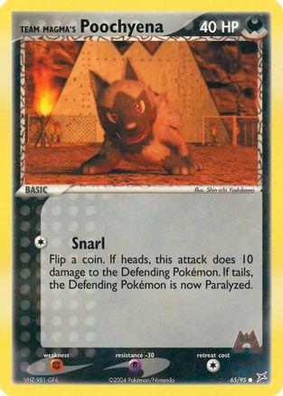 Team Magma's Poochyena 065/95 - Team Magma vs Team Aqua