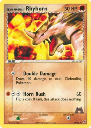 Team Magma's Rhyhorn 038/95 - Team Magma vs Team Aqua